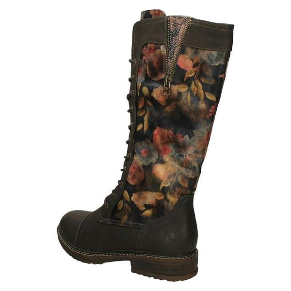 Rieker Ladies Rieker Knee High Zip/Lace Boots 94731