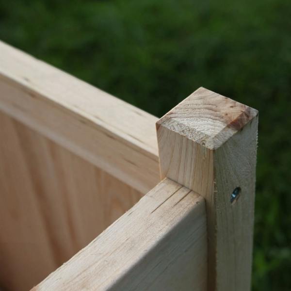 The Garden Marketplace Small Wooden Garden Planters (Set of 2)