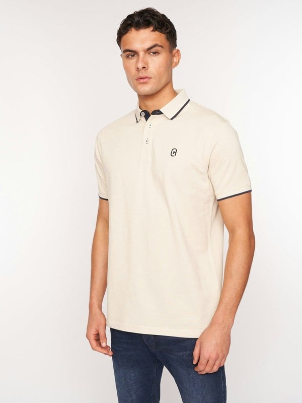 Crosshatch Mapouts Polo Off White