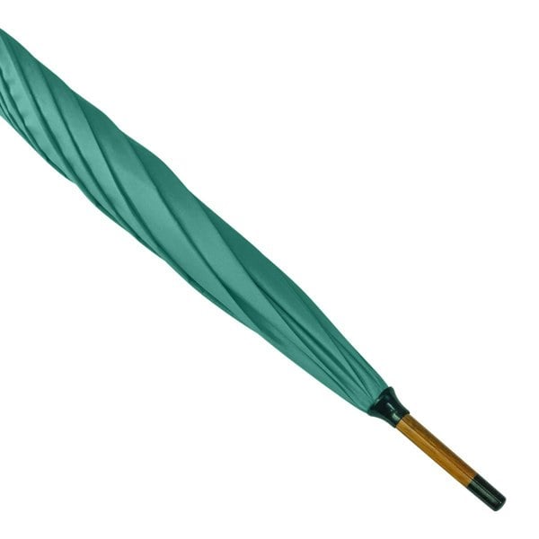 Jollybrolly Wood Stick Walking Umbrella - Aquamarine