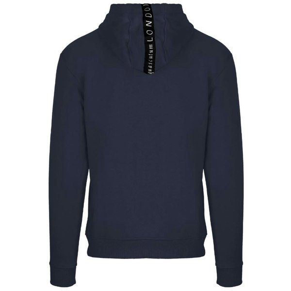 Aquascutum Bold London 1851 Logo Hoodie - Navy Blue