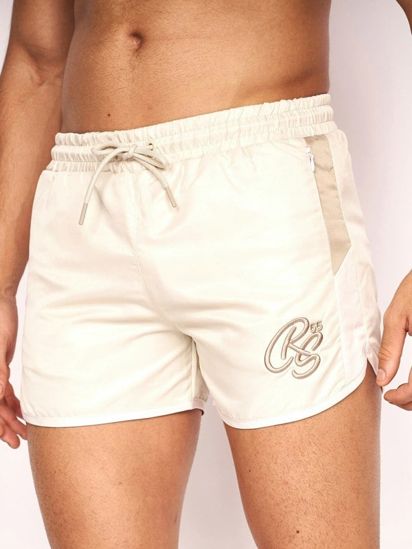 Crosshatch Barli Swim Shorts Stone