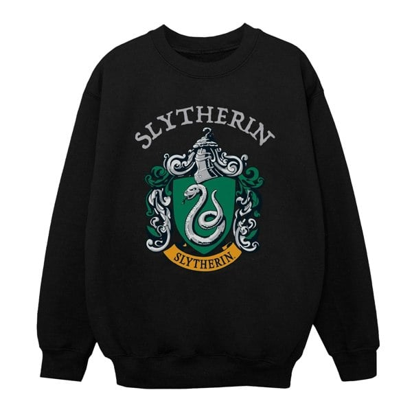 Harry Potter Boys Slytherin Crest Sweatshirt - Black