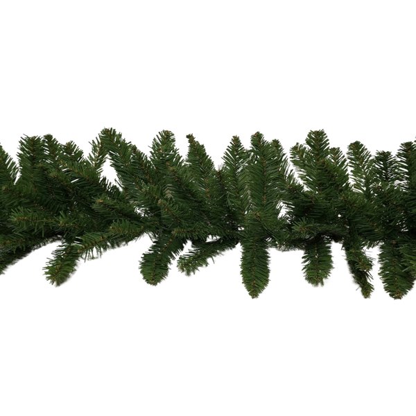 Samuel Alexander 2.7m x 30cm Plain Green Christmas Garland with 260 Bullet Tips