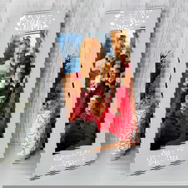 Personalised Memento Company Personalised To the Moon and Back... 6x4 Silver Photo Frame