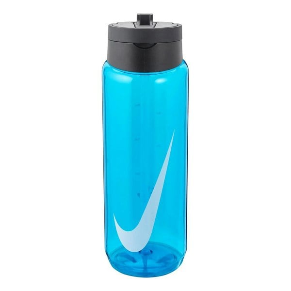 Nike Renew Recharge Graphic Print Water Bottle - Blue Fury/Black/White