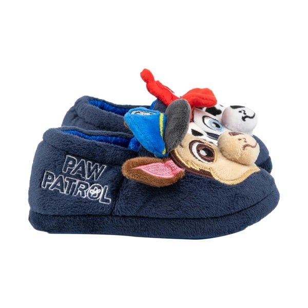 Paw Patrol Childrens/Kids Chase & Marshall 3D Ears Slippers - Blue