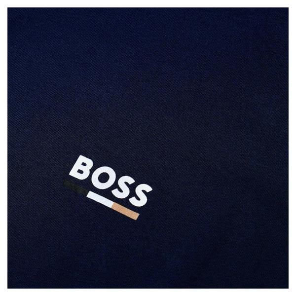 Boss Mens Logo Slim Raglan T-Shirt - Navy - 