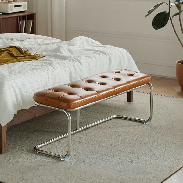 Odelette Vintage Bench, Leather-Rit Concept-Rit Concept