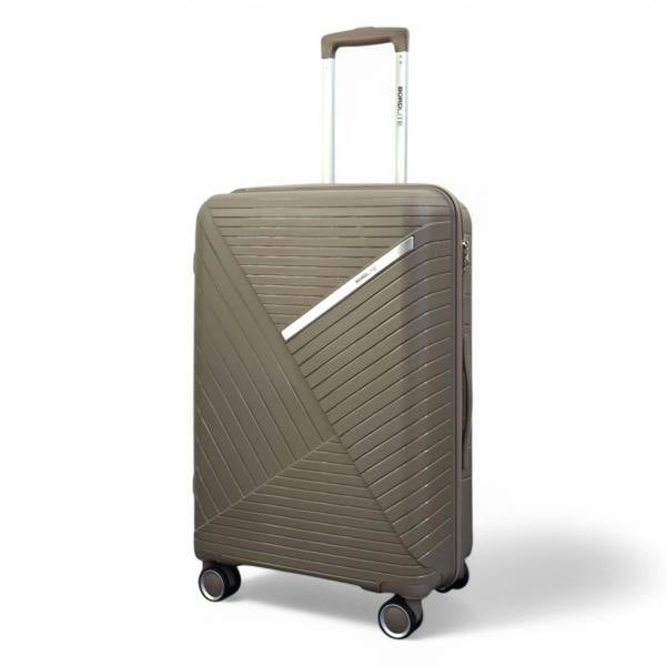 Infinity Luggage Robust PP Hard Shell 8 Wheels Luggage Travel Holiday Cabin Suitcase Set