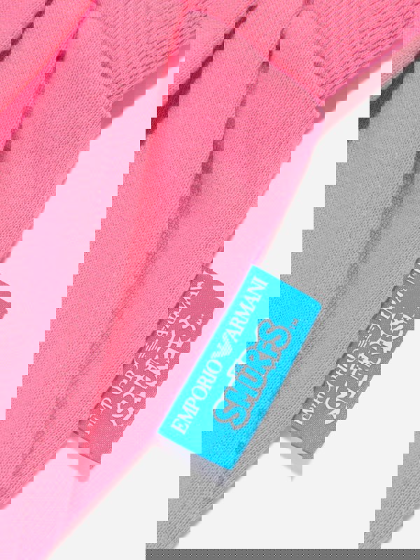 Emporio Armani Girls Smurfette Logo Shorts in Pink