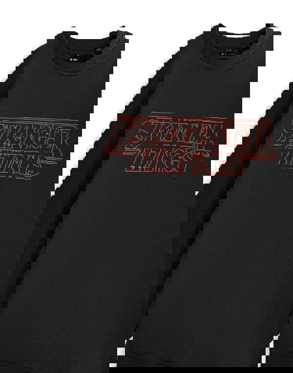 Stranger Things Unisex Black Neon Sweatshirt