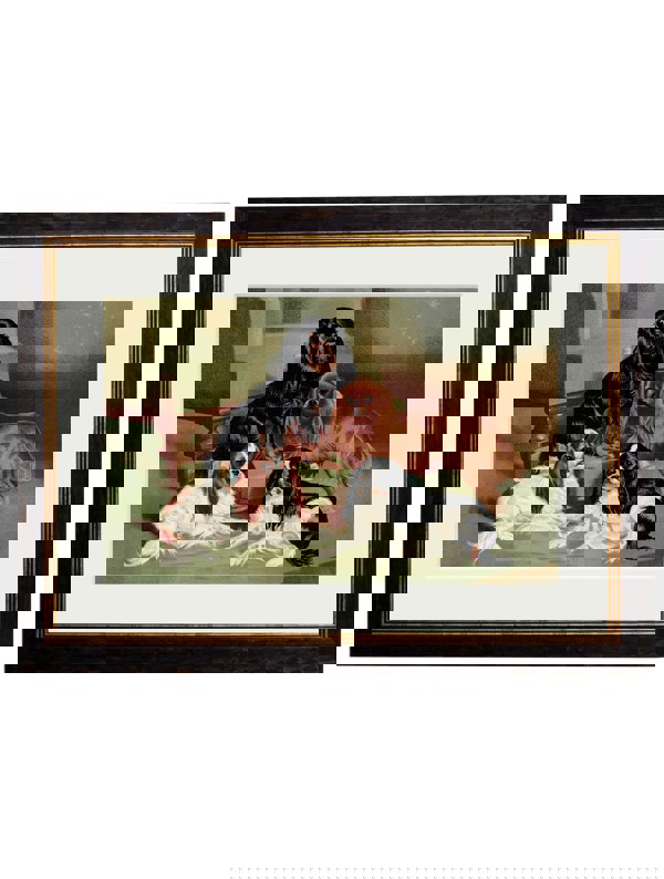 Exceptional Art c.1881 Dogs