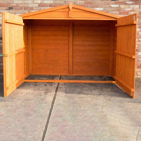 Shire Apex Bike Overlap Store no floor 7x3 - Best Shed