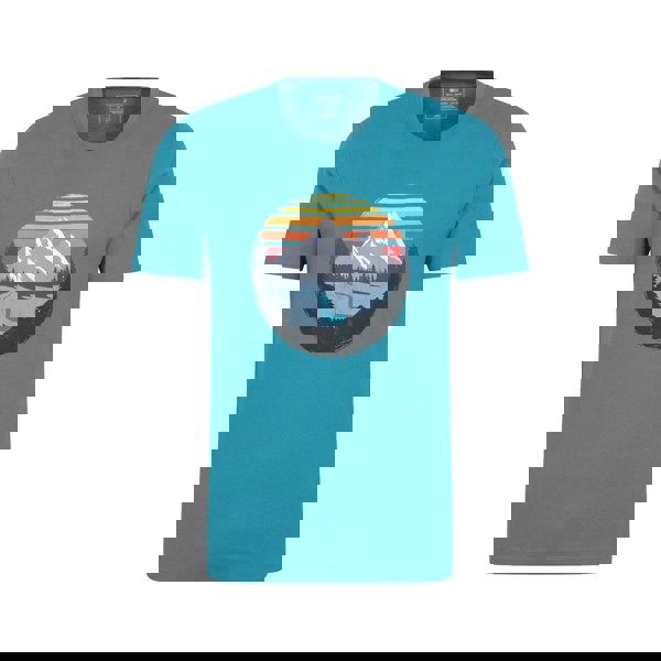 Mountain Warehouse Mens Take A Hike Organic T-Shirt - Petrol