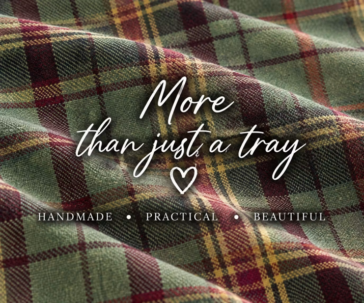 Made in the Mill Luxury Brittany Tweed Lap Tray With Bean Bag