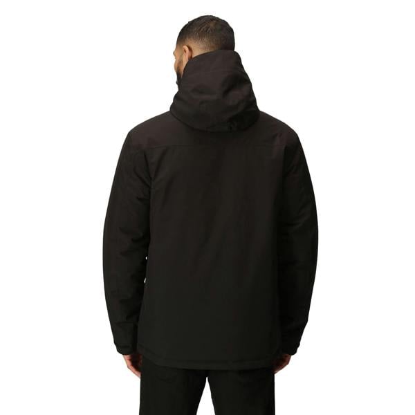 Regatta Professional Mens Insulated Waterproof Jacket - Black/Classic Red - 