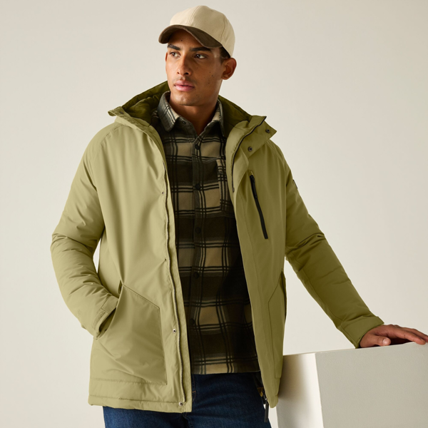 Regatta Mens Slyvan Insulated Waterproof Jacket - Desert Beige