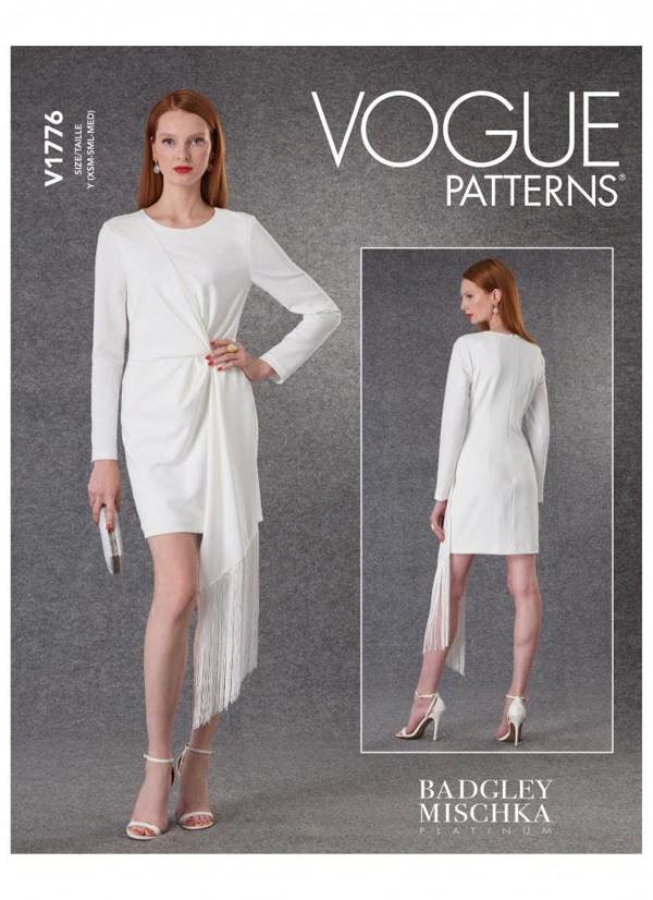Vogue Sewing Pattern 1776, Dresses for Women, Y (XS-S-M) - Intermediate
