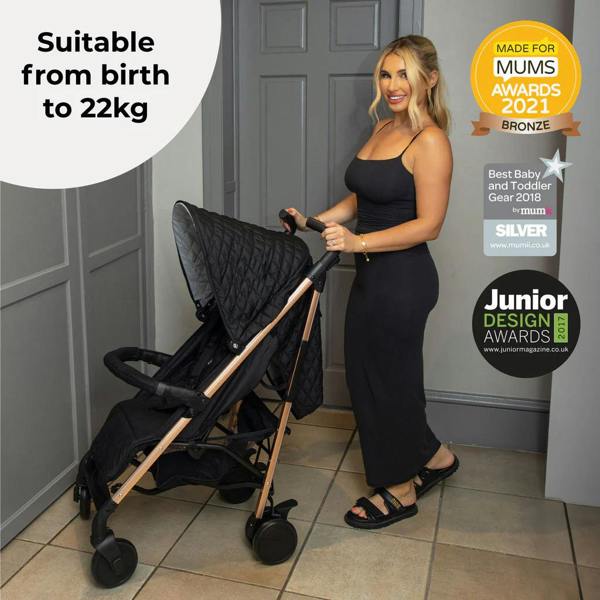 My Babiie MB51 Stroller - Billie Faiers Quilted Black