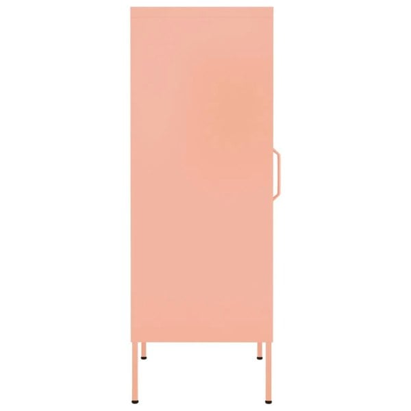 Berkfield Storage Cabinet Pink 42.5x35x101.5 cm Steel