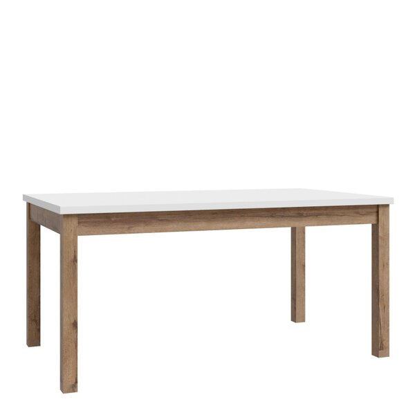 Wyld Haus Zaragoza 207cm Extendable Light Grey Top Dining Table with Oak Base