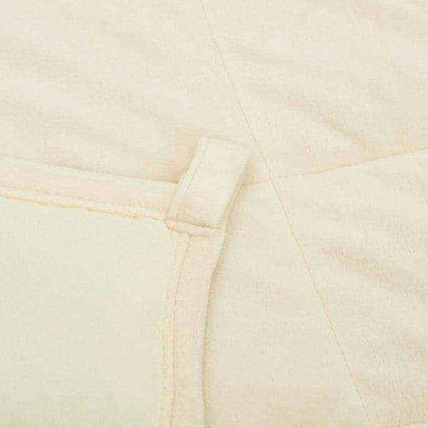 Berkfield Weighted Blanket Light Cream 235x290 cm 15 kg Fabric