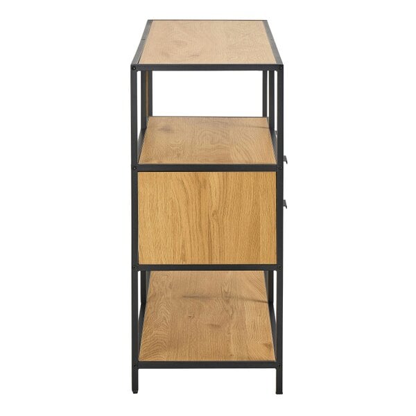 Wyld Haus Galway Wild Oak Bookcase with 3 Shelves and 2 Drawers