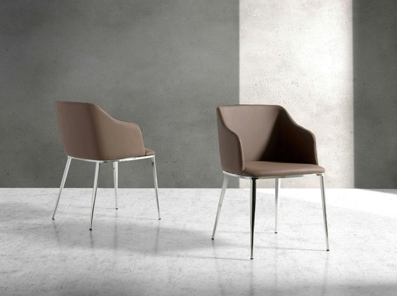 Angel Cerdá Brown Leatherette Chair 4022