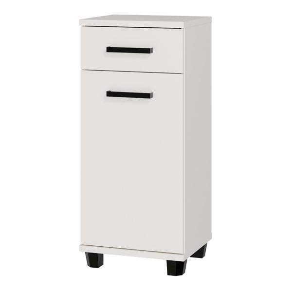 Furniture To Go Veris Bathroom Cupboard with 1 Door & 1 Drawer in Sand