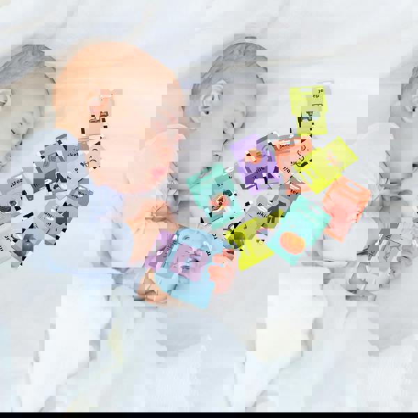 Dyzi 224 Words Talking Flash Cards Preschool Learning Toy 2-6 Yrs Toddler Blue/Pink