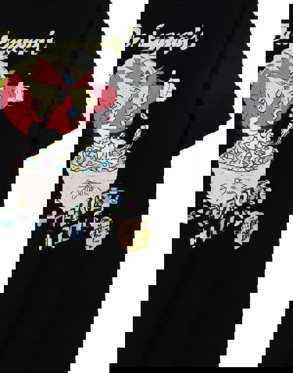 Sonic the Hedgehog Mens Black Chaos Hoops Short Sleeved T-Shirt