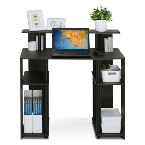 WALPLUS JAYA Simple Design Computer Writing Desk, Walnut | Modern Desk Designed for Contemporary Interiors | 15071WNBK