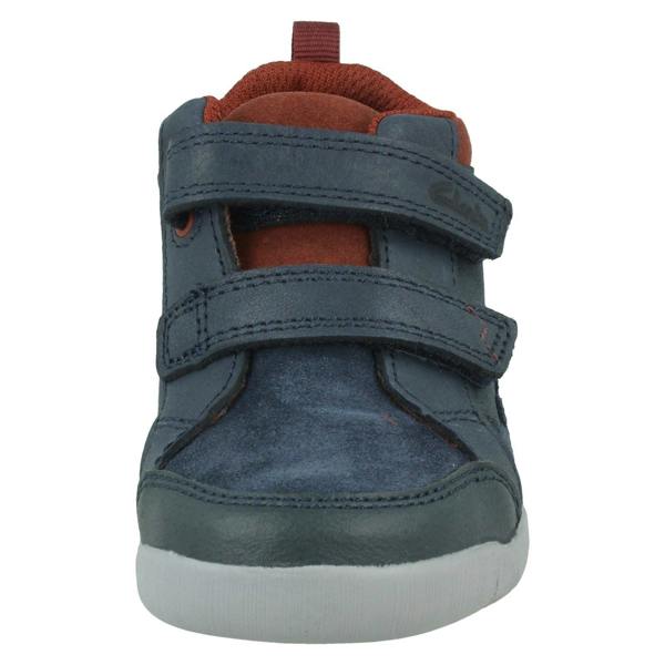 Clarks Boys Clarks Hook & Loop Casual Ankle Boots Rex Park