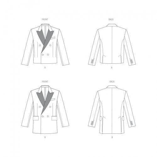 Vogue Sewing Pattern 1946, Jackets for Men, MUU (34-36-38-40) - Advanced
