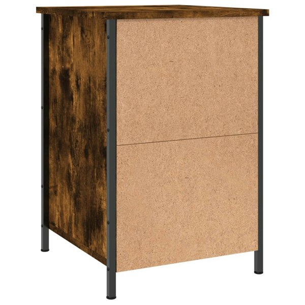 Berkfield Bedside Cabinets 2 pcs Smoked Oak 40x42x60 cm Engineered Wood