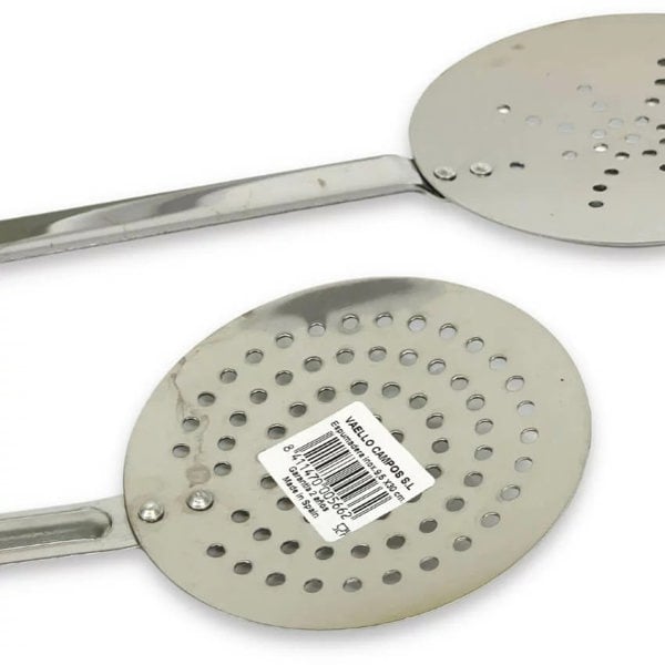 Stainless Steel Paella Skimmers - 11.5 x 50 cm & 9.5 x 30cm mixed image2.jpg