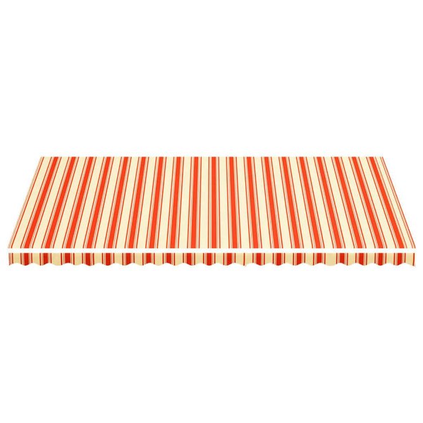 Berkfield Replacement Fabric for Awning Yellow and Orange 6x3.5 m