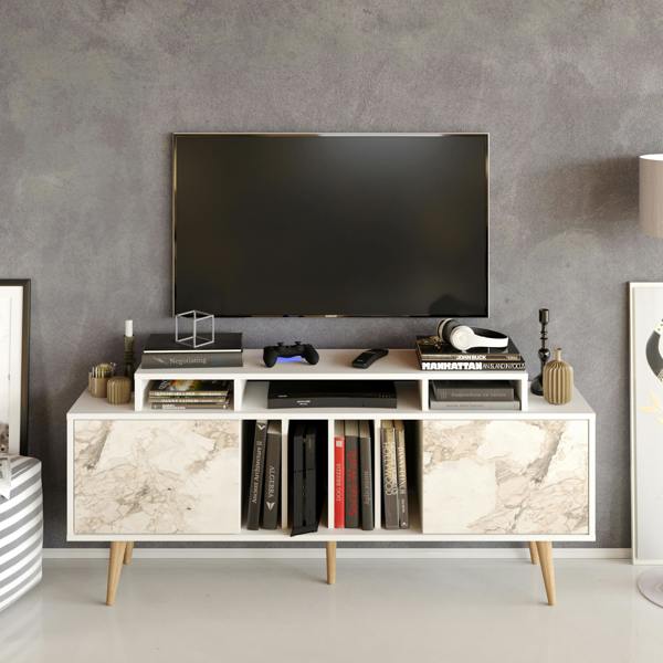 Decorotika Char Modern Tv Stand TV Cabinet for TV's up to 72"