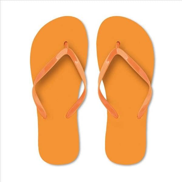 MidOcean Unisex Adult EVA Beach Slippers - Orange - 