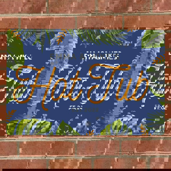 Personalised Memento Company Personalised Hot Tub Metal Sign