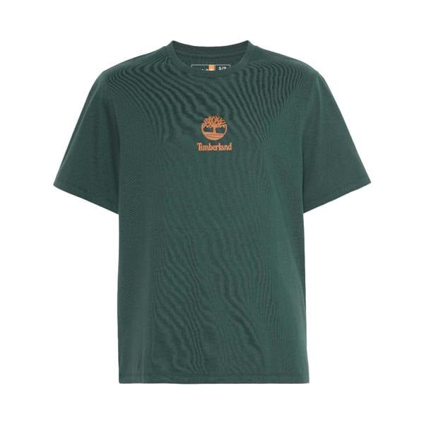 Timberland Unisex Adult Stacked Logo T-Shirt - Green