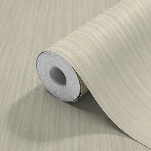 Hoopla Walls Stria - Taupe 10m Wallpaper