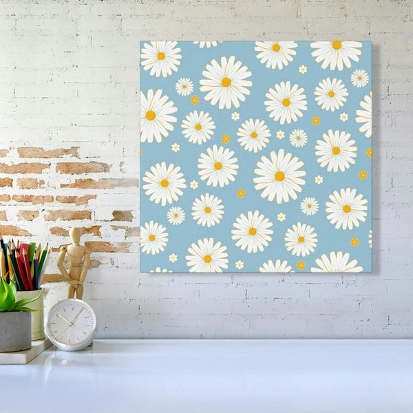 Warren Reed Summer Daisy Pattern Canvas