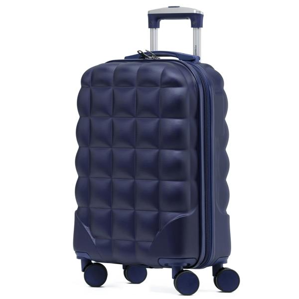 Flight Knight 55x35x20cm Hard Case Bubble Carry On Suitcase - 100+ Airline Approved