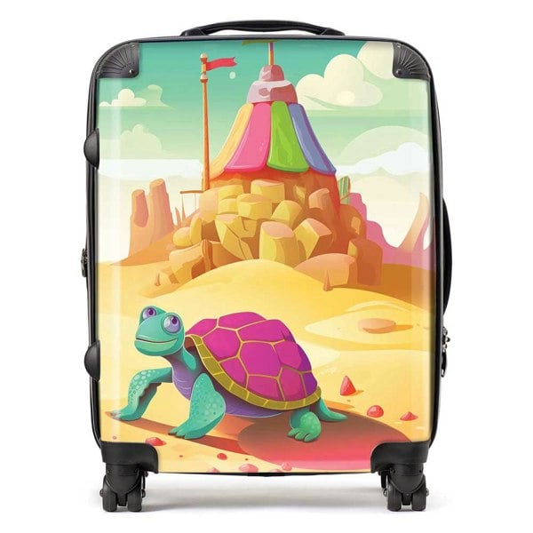 Warren Reed Turtle On A Beach Holiday Suitcase