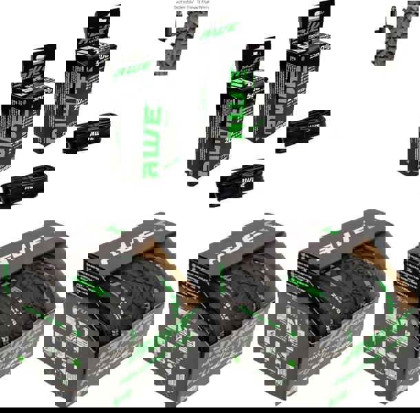 Awe 2 x AWERide Folding Tyres 20 x 1.95 cm MTB and 2 x AWE Inner Tubes 20" x 1.75-2.125 Schrader Valve