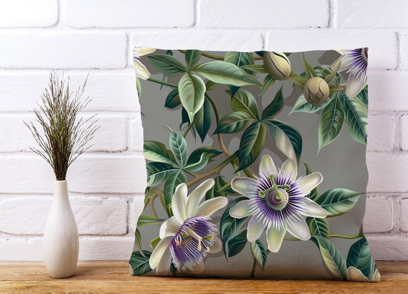 Warren Reed Passion Flowers Cushions