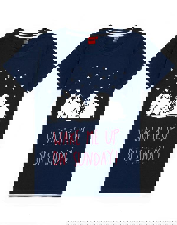 Peanuts Womens Blue Snoopy Short Sleeve Short Leg Pyjama Set