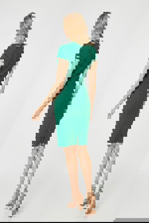 Green | Cut Out Detail Knee Length Bodycon Dress